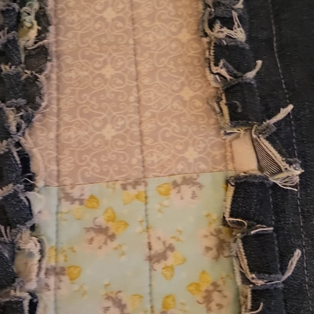 New Twin Rag Quilt hand crafted with Recycled Jeans - Molly Made It